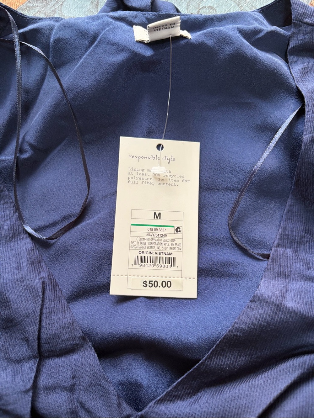 Women's Navy Blue Tank Top - M